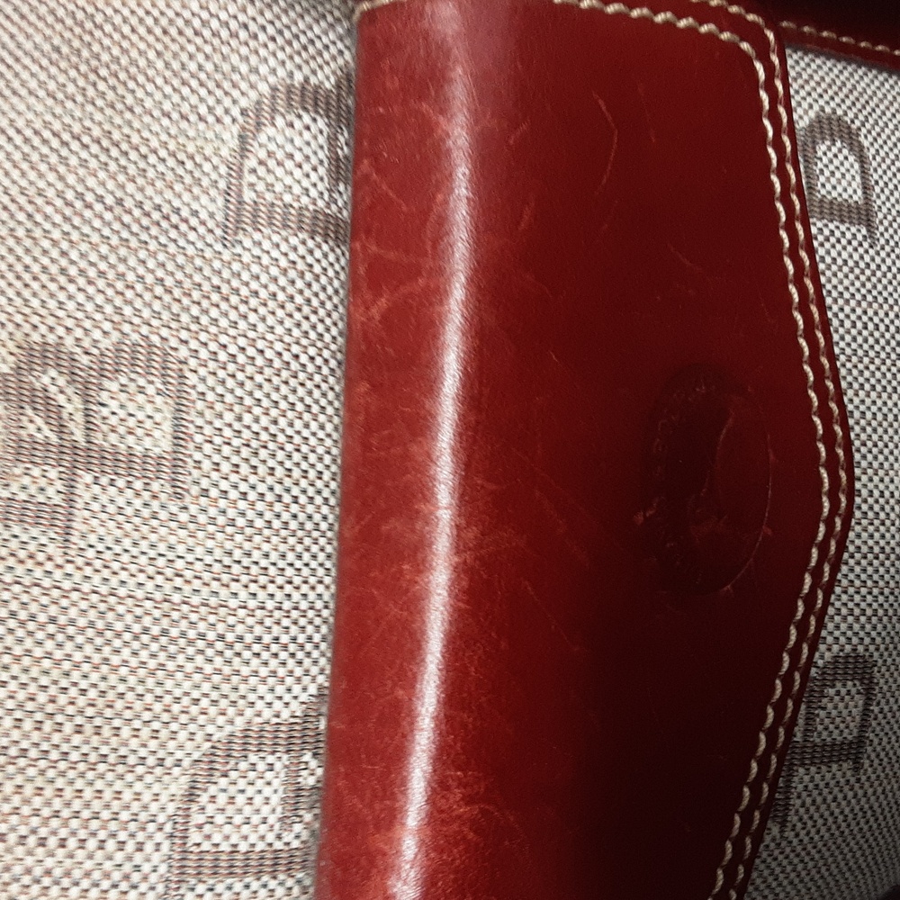 Dooney & Bourke Red and Cream Shoulder Bag - Picture 8 of 11